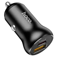 Автомобільне зарядне Hoco NZ5 PD30W QC3,0  1Type-C 1USB 3A чорний), мініатюра зображення № 7