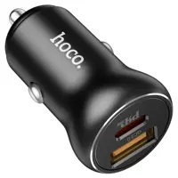 Автомобільне зарядне Hoco NZ5 PD30W QC3,0  1Type-C 1USB 3A чорний), мініатюра зображення № 8