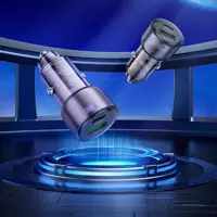 Автомобільне зарядне HOCO Z52 Spacious PD38W чорний), мініатюра зображення № 3