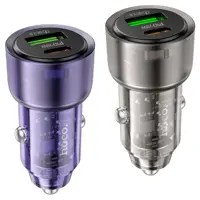 Автомобільне зарядне HOCO Z52 Spacious PD38W чорний), мініатюра зображення № 4