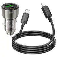 Автомобільне зарядне HOCO Z52 Spacious PD38W чорний), мініатюра зображення № 6