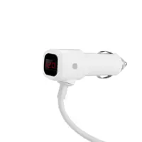 Автомобільне зарядне HOCO Z13 3 гнізда прикурювача, 2USB, 2,1A, LCD), мініатюра зображення № 5