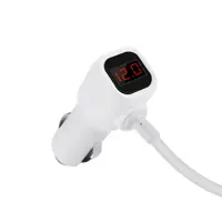 Автомобільне зарядне HOCO Z13 3 гнізда прикурювача, 2USB, 2,1A, LCD), мініатюра зображення № 7