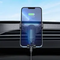 Автотримач BOROFONE BH74, в решітку, з автозахопленням, чорний), мініатюра зображення № 3