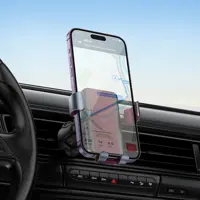 Автотримач HOCO H70 Gamble gravity з автозахопленням, чорний), мініатюра зображення № 4