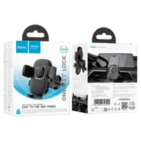 Автотримач HOCO H75 Crown металічний сірий), мініатюра зображення № 2