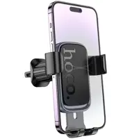 Автотримач HOCO H80 Vista gravity чорний в дефлектор), мініатюра зображення № 5