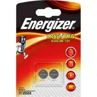 батарейка лужна Energizer Alkaline LR44/A76/AG13 PBL-2BL), мініатюра зображення № 1