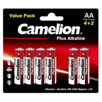 Батарейка CAMELION LR06 4+2BL Plus Alkaline), мініатюра зображення № 2