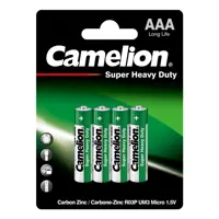 Батарейка CAMELION R03 AAA Green 4BL ), мініатюра зображення № 2