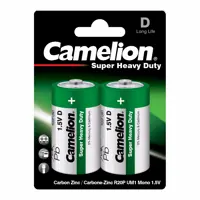 Батарейка CAMELION R20 D 2BL Green), мініатюра зображення № 2