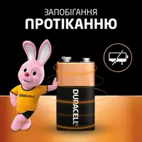 Батарейка DURACELL 9V MN1604 KPN 1BL), мініатюра зображення № 1