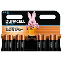 Батарейка DURACELL LR06 AA MN1500 Optimum 8BL), мініатюра зображення № 2