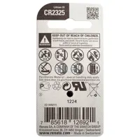 Батарейка літієва RENATA CR2325 1BL), мініатюра зображення № 2