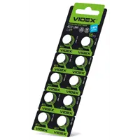 батарейка лужна Videx AG 13 (LR44) BLISTER CARD 10 pcs), мініатюра зображення № 4