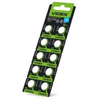 батарейка лужна Videx AG 8/LR1120 BLISTER CARD 10 pcs), мініатюра зображення № 4