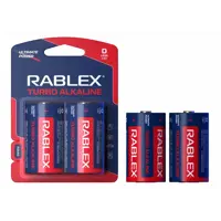 Батарейка Rablex D LR20 Turbo Alkaline 2bl ), мініатюра зображення № 4