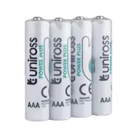 Батарейка Uniross Power Plus LR03 AAA 4shrink від батарейки.com.ua, зображення 2