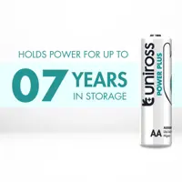Батарейка Uniross Power Plus LR06 АА 4shrink від батарейки.com.ua, зображення 4