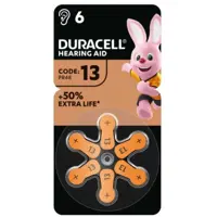 Батарейка в слуховий апарат DURACELL ZA13 6BL), мініатюра зображення № 2