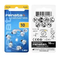 Батарейка в слуховий апарат RENATA ZA10 PR70 bl 6шт від батарейки.com.ua, зображення 3