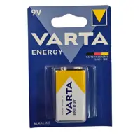 Батарейка VARTA 6LR61 (04122) ENERGY 1BL), мініатюра зображення № 2