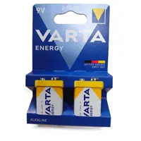 Батарейка VARTA 6LR61 04122 ENERGY 2BL), мініатюра зображення № 2