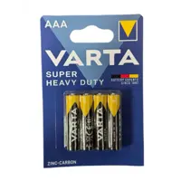 Батарейка VARTA AAA R03 Super heavy duty 2003 4BL), мініатюра зображення № 3