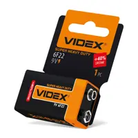 Батарейка Videx 6F22 1BL), мініатюра зображення № 2
