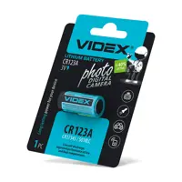 Батарейка Videx CR123 Lithium 1BL), мініатюра зображення № 4