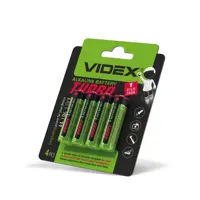 Батарейка Videx LR06 Turbo 4BL), мініатюра зображення № 4
