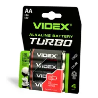 Батарейка Videx LR06 Turbo 4BL), мініатюра зображення № 2