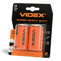 Батарейка VIDEX R20 D 2bl), мініатюра зображення № 2