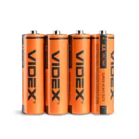 Батарейка Videx R6 4шт shrink), мініатюра зображення № 2