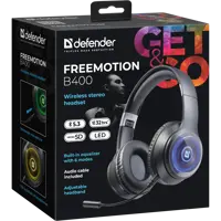 Bluetooth гарнітура DEFENDER FreeMotion B400 чорна), мініатюра зображення № 3