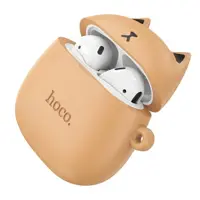 bluetooth гарнитура (TWS, AirDots )HOCO EW45 True ws stereo headset TWS Caramel Cat), мініатюра зображення № 2