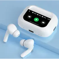 Bluetooth навшуники TWS A9 Pro TouchScreen ANC/ENC білі), мініатюра зображення № 3