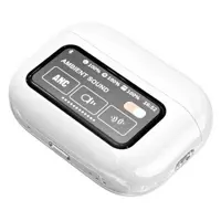 Bluetooth навшуники TWS A9 Pro TouchScreen ANC/ENC білі), мініатюра зображення № 7