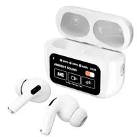 Bluetooth навшуники TWS A9 Pro TouchScreen ANC/ENC білі), мініатюра зображення № 9