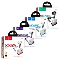 Bluetooth Навушники HOCO EQ16 Shine TWS, ANC+ENC, BT5.3, 7hours Black Glaze), мініатюра зображення № 3