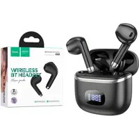 Bluetooth навушники HOCO EQ1 Bluetooth V5.3 TWS чорні), мініатюра зображення № 4