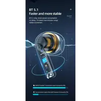 bluetooth навушники HOCO EW09 TWS BT5.1 сенсорні black), мініатюра зображення № 5