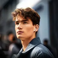Bluetooth навушники HOCO EW85 TWS, AirDots ANC сенсорні білі), мініатюра зображення № 3