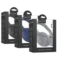 Bluetooth Навушники Hoco W40 BTV5.3, TF, AUX, type-C, Сині), мініатюра зображення № 5