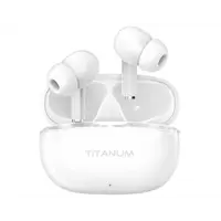 Bluetooth навушники TITANUM TW373 TWS, AirDots White), мініатюра зображення № 3