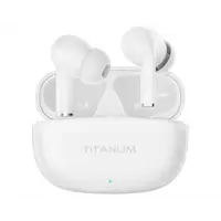 Bluetooth навушники TITANUM TW373 TWS, AirDots White), мініатюра зображення № 6