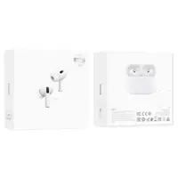 bluetooth навушники TWS  HOCO EW51 True ws ANC noise reduction BT headset White), мініатюра зображення № 3