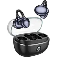 bluetooth навушники TWS BOROFONE FQ5 Spiritб TWS, clip-on, BT5.4 Black), мініатюра зображення № 2
