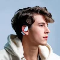 bluetooth навушники TWS HOCO EA3 Talent ear-hook BT5.3 White), мініатюра зображення № 6