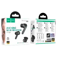 bluetooth навушники TWS HOCO EQ5 ANC+ENC чорні), мініатюра зображення № 4